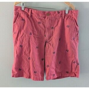 Izod Pink Flat Front Men Shorts